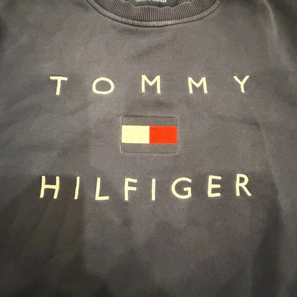 Tommy Hilfiger Blue Pullover Crew Sweatshirt - Women’s Size Small - Picture 3 of 10